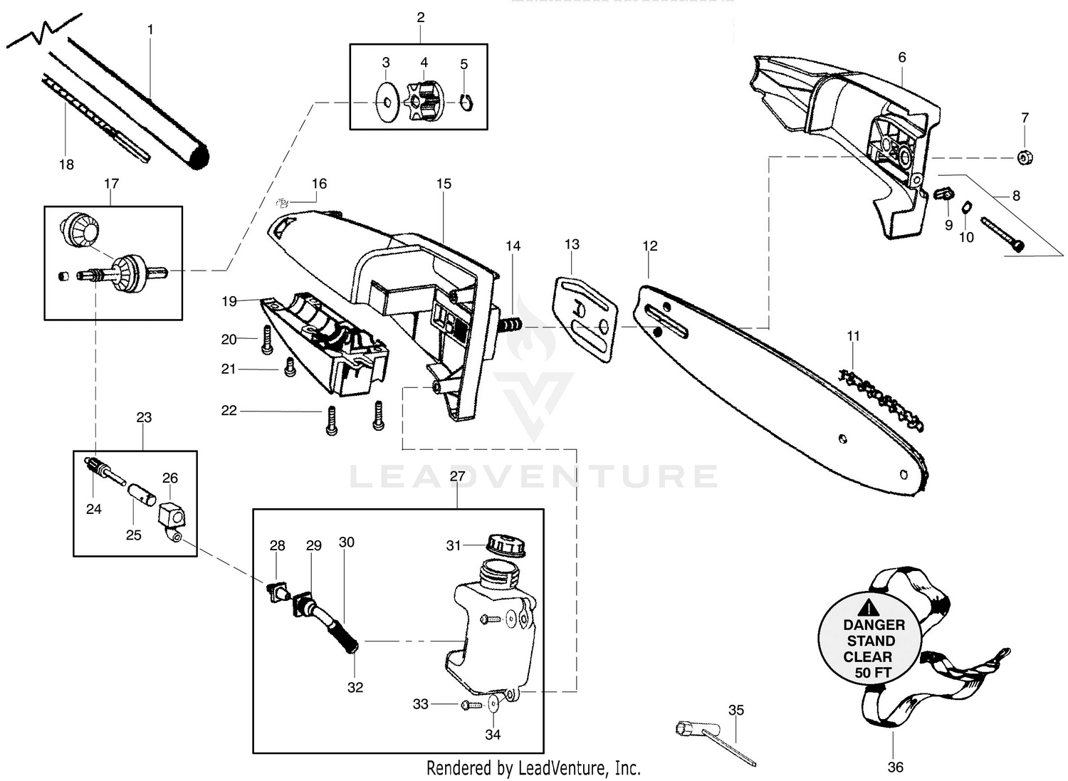 Pruner Attachment Assembly