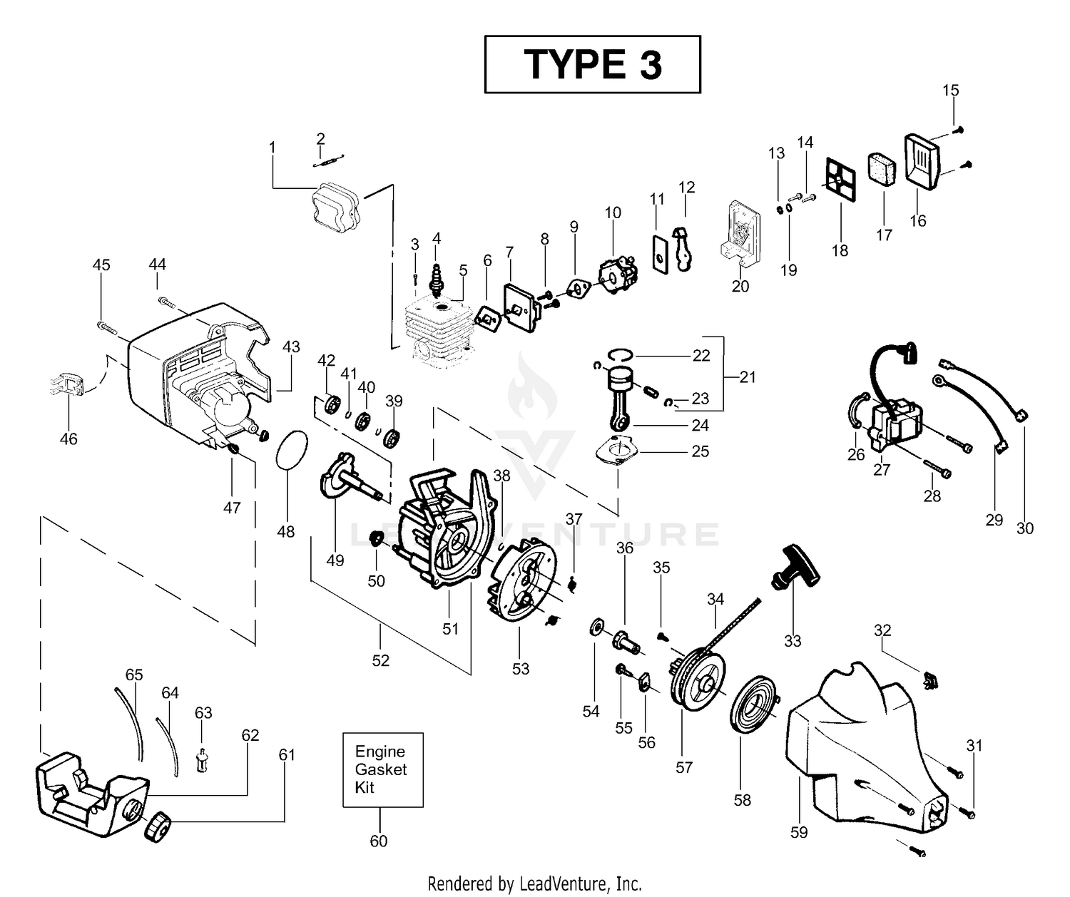 Engine Assembly Type 3