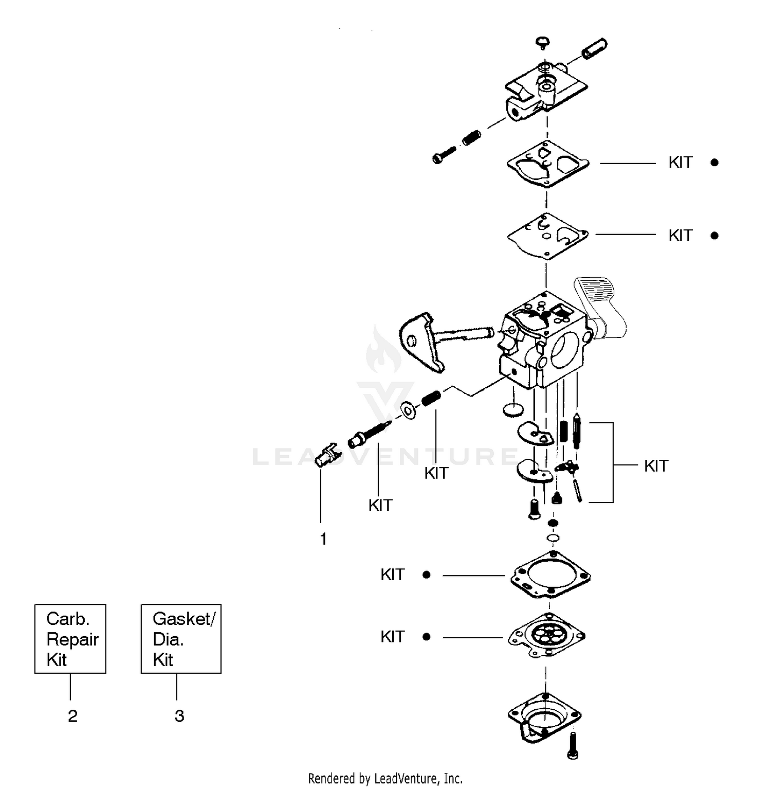Carburetor Assembly (WT618) P/N 530071566