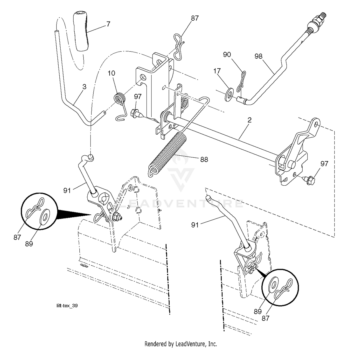 MOWER LIFT / DECK LIFT