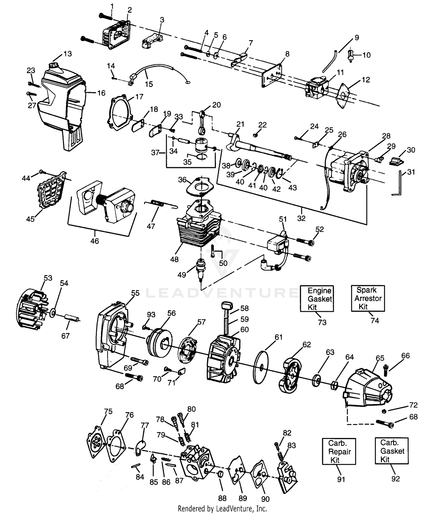 ENGINE & SHROUD