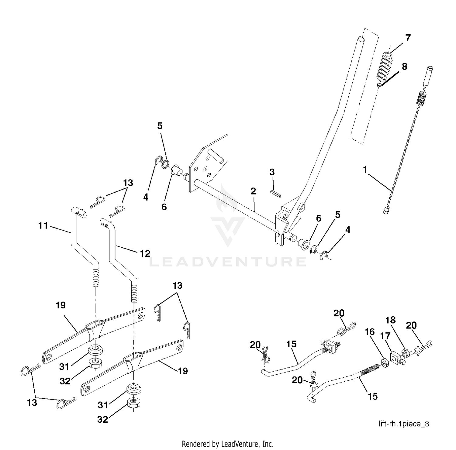 MOWER LIFT / DECK LIFT