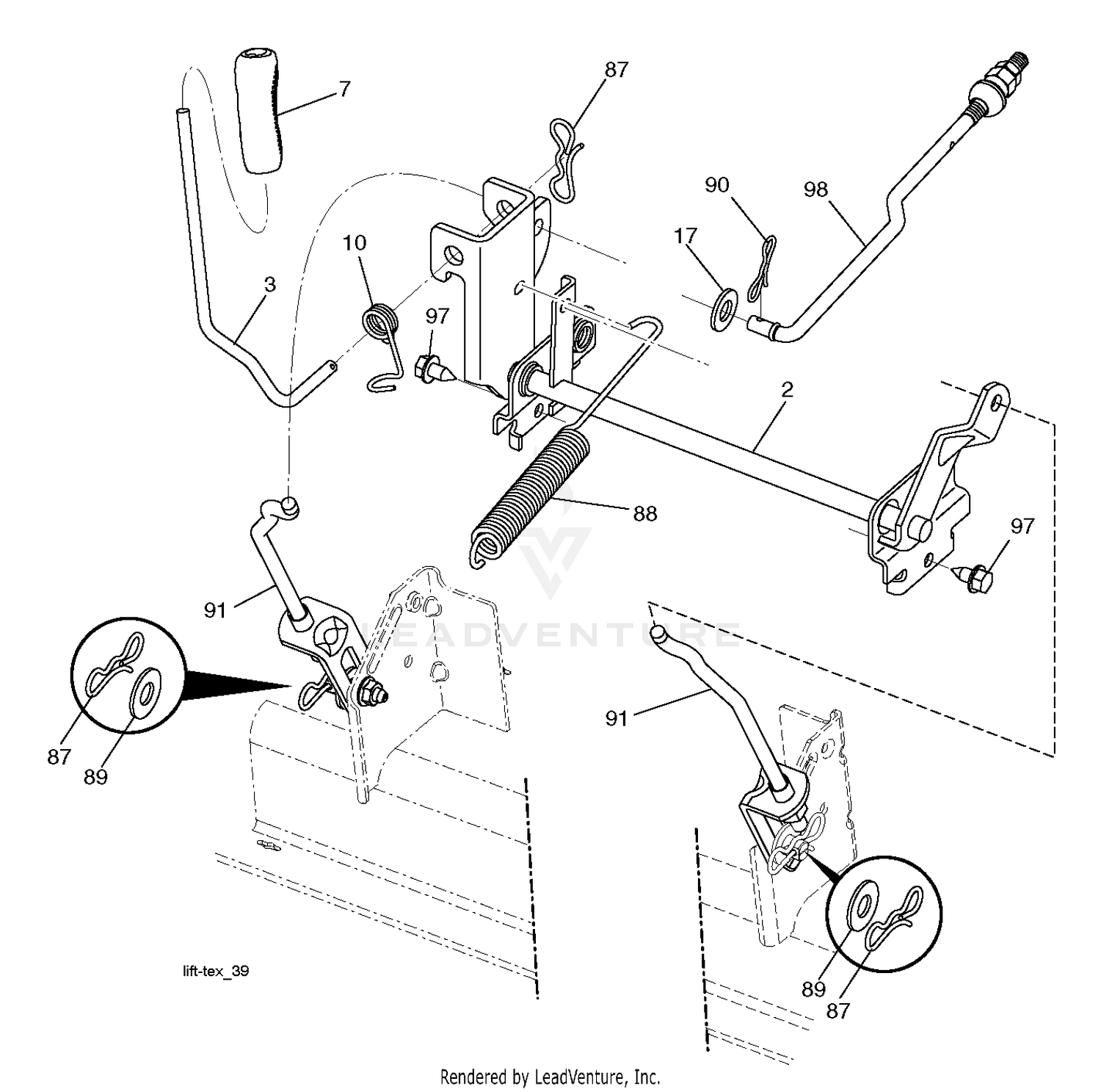 MOWER LIFT / DECK LIFT