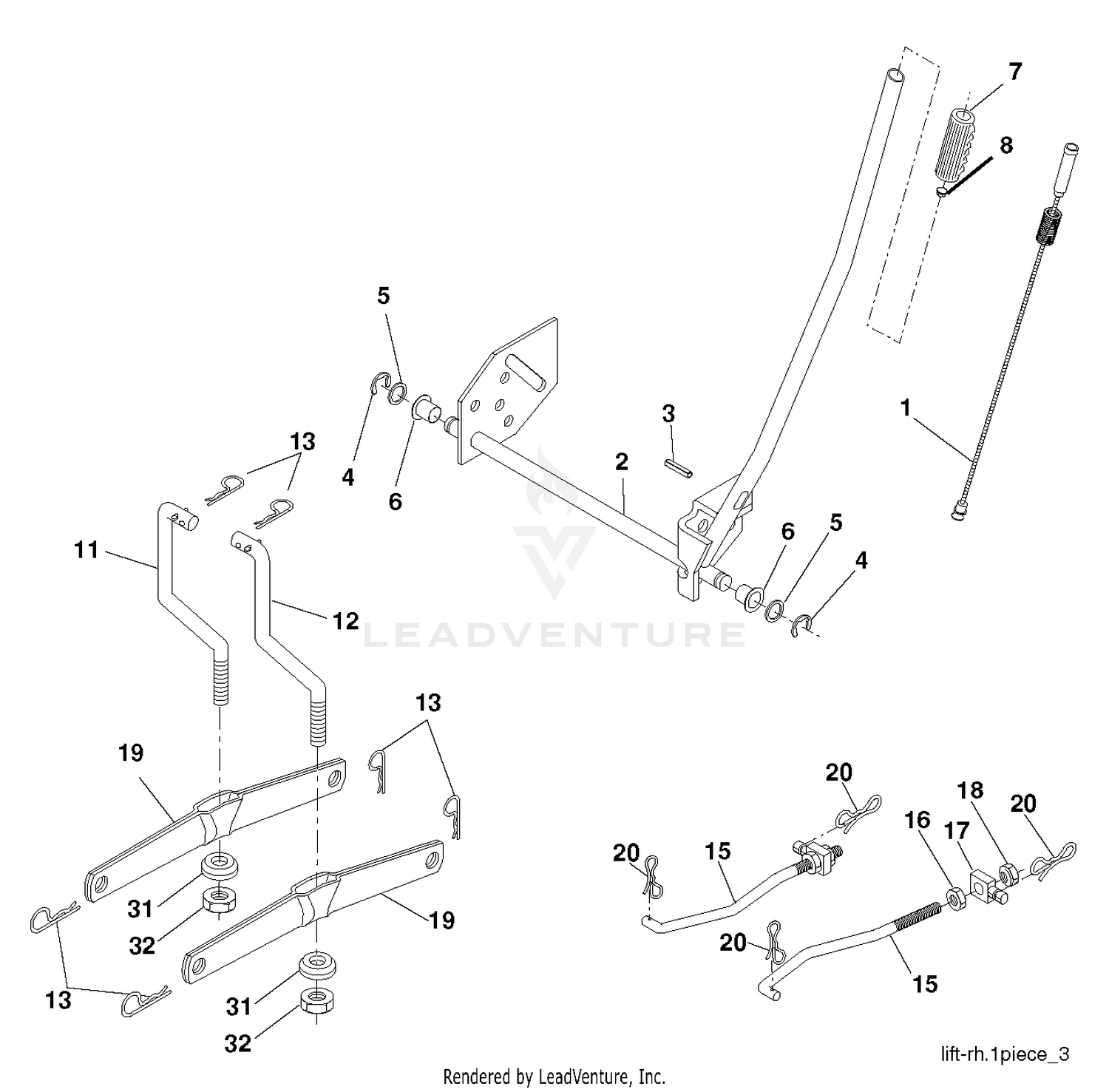MOWER LIFT / DECK LIFT