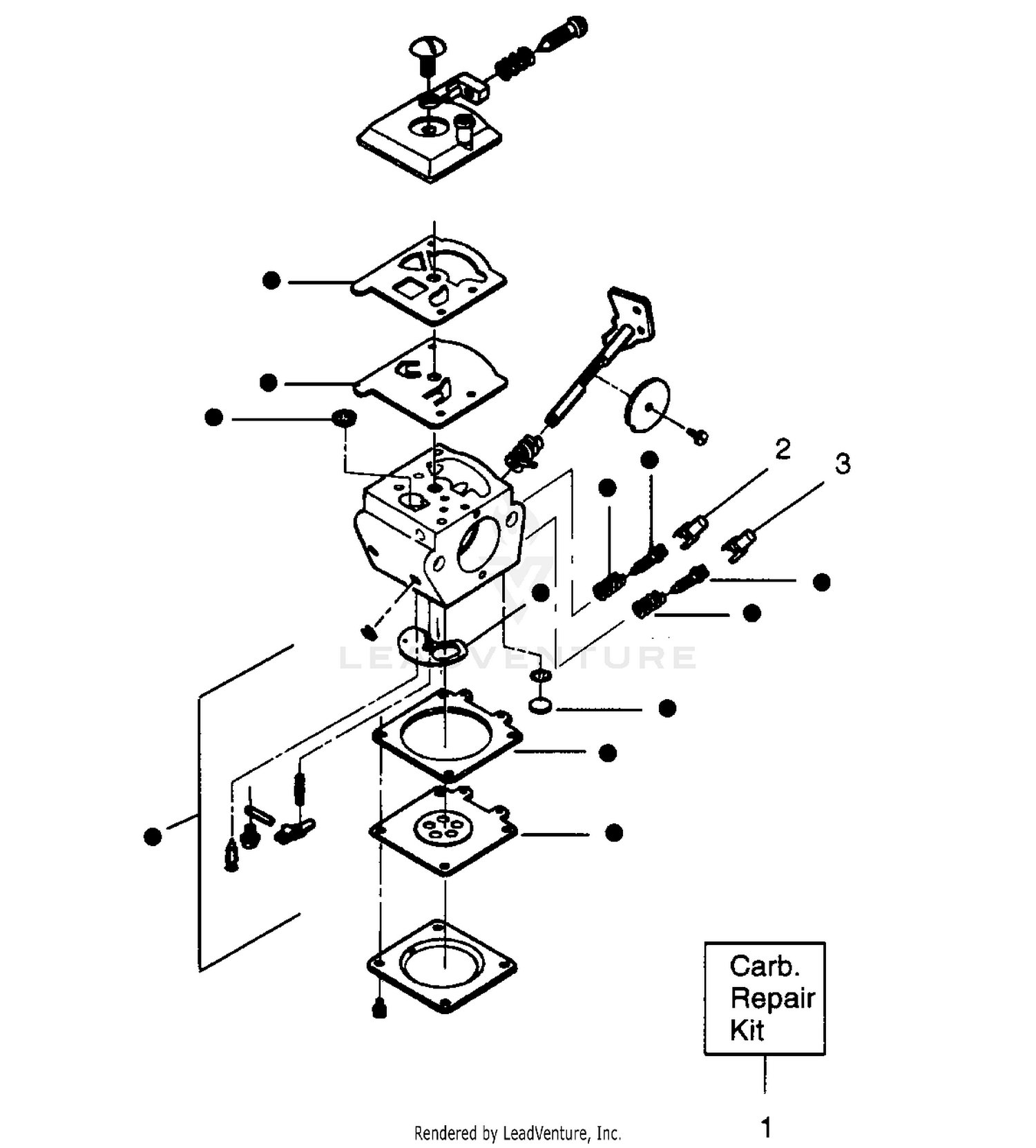 CARBURETOR WA-298A FOR TYPES 2 & 3