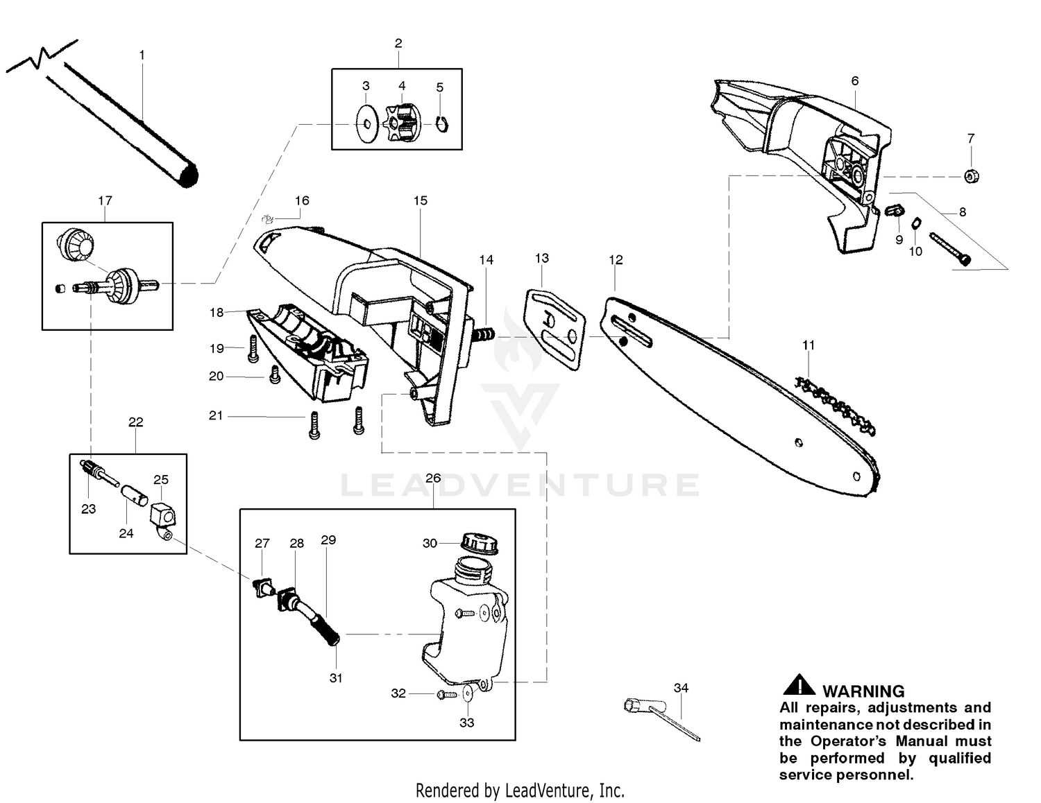 Oil Tank & Bar Assembly