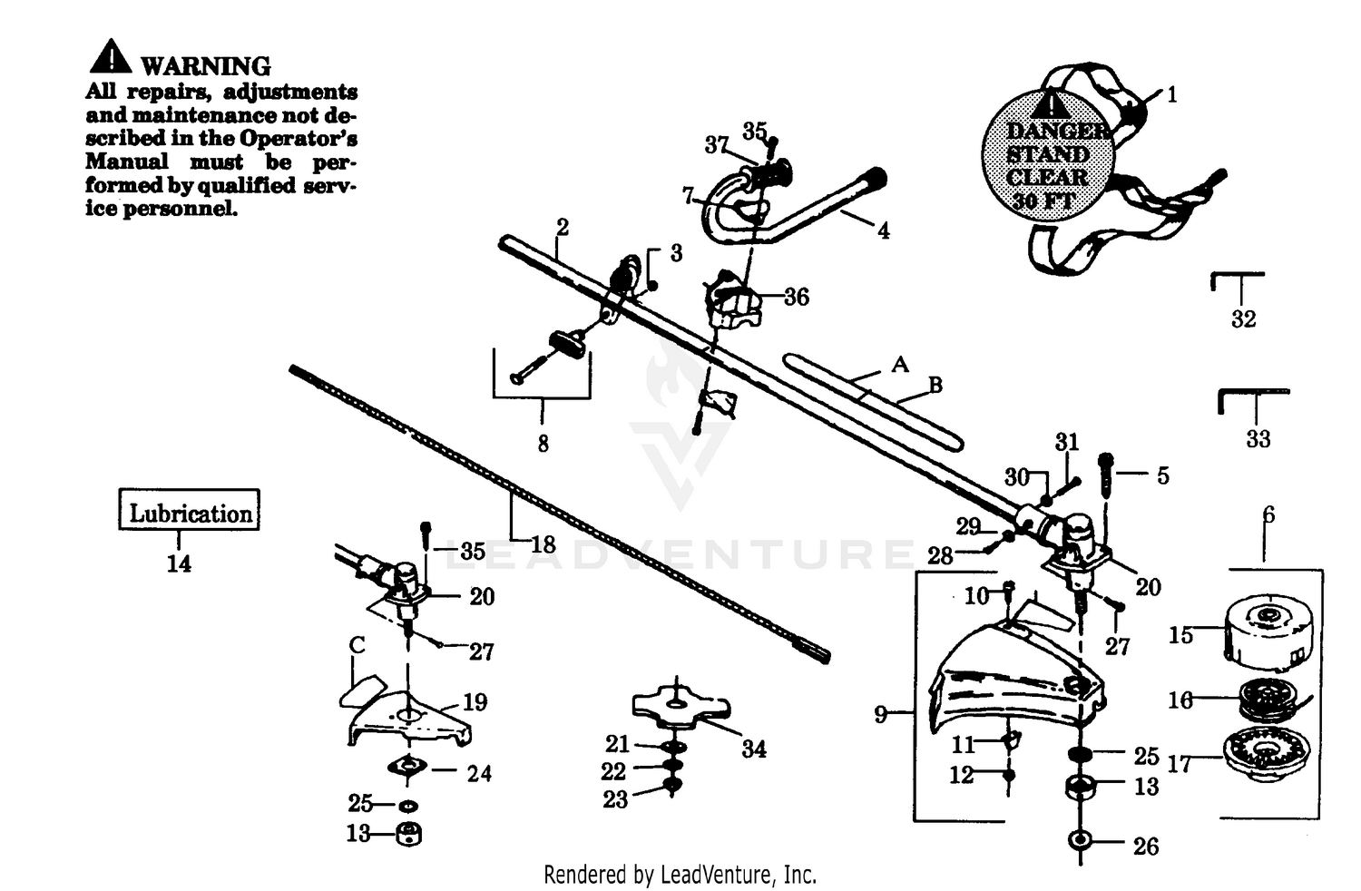 CUTTING HEAD & DRIVE SHAFT