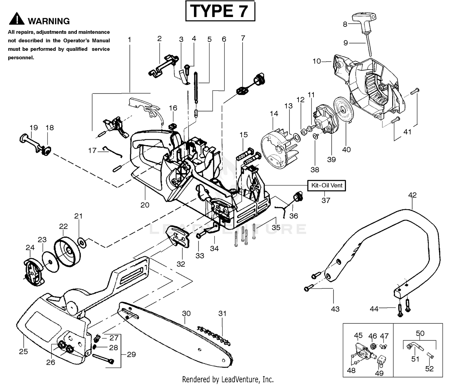 Handle, Chassis & Bar Assembly Type 7