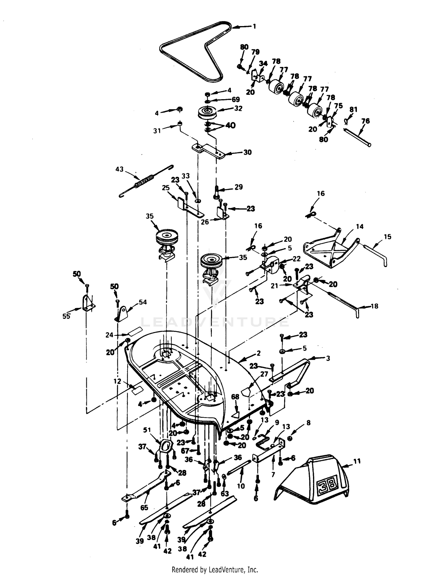 MOWER 38"