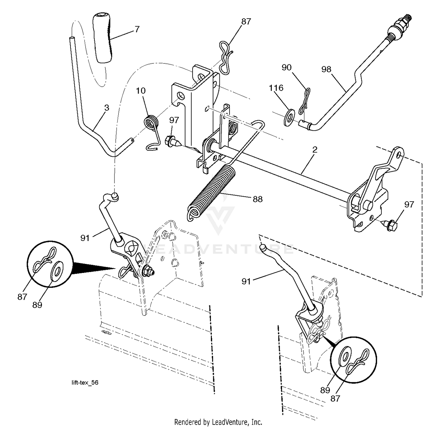 MOWER LIFT / DECK LIFT