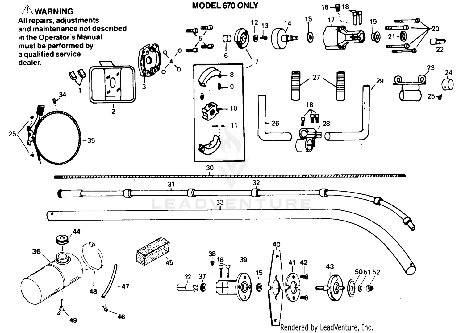 DRIVE SHAFT & CUTTING HEAD