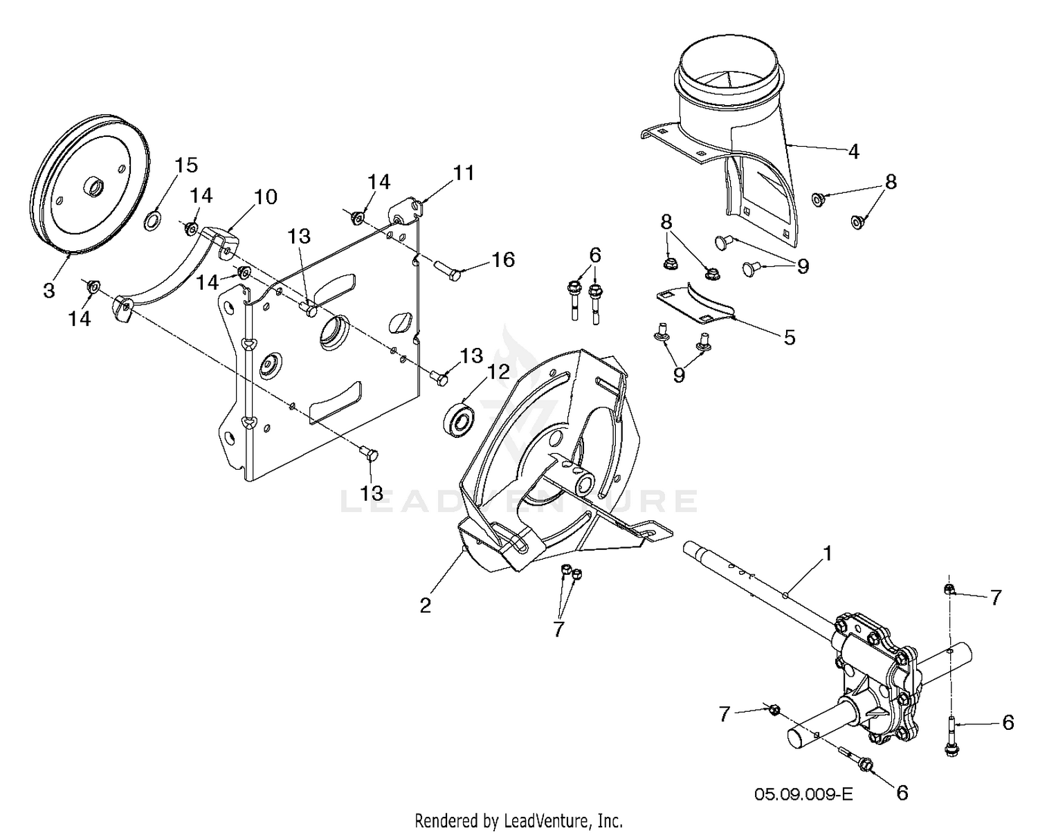 AUGER HOUSING IMPELLER
