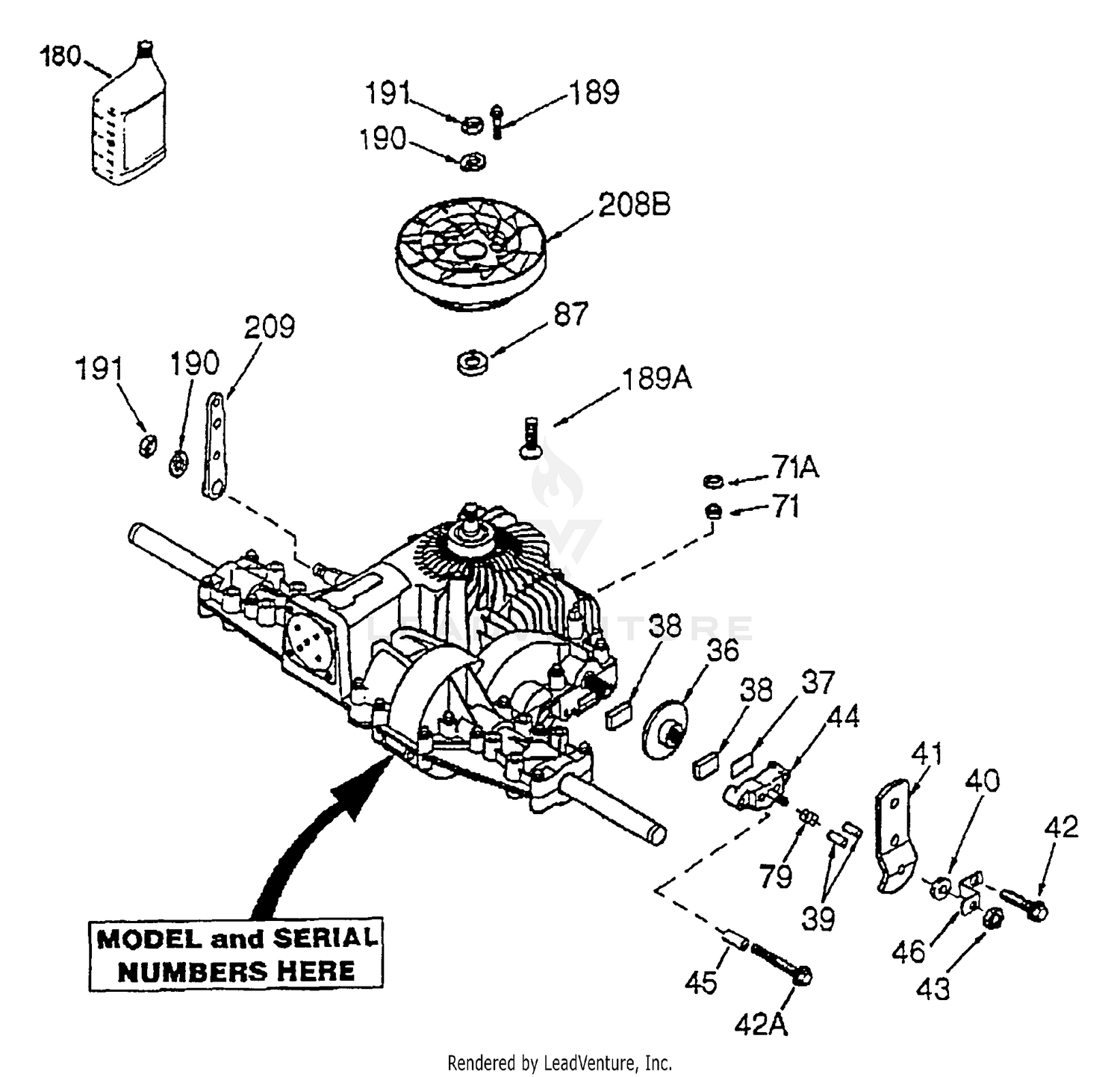 Transaxle - Peerless (205-026B)
