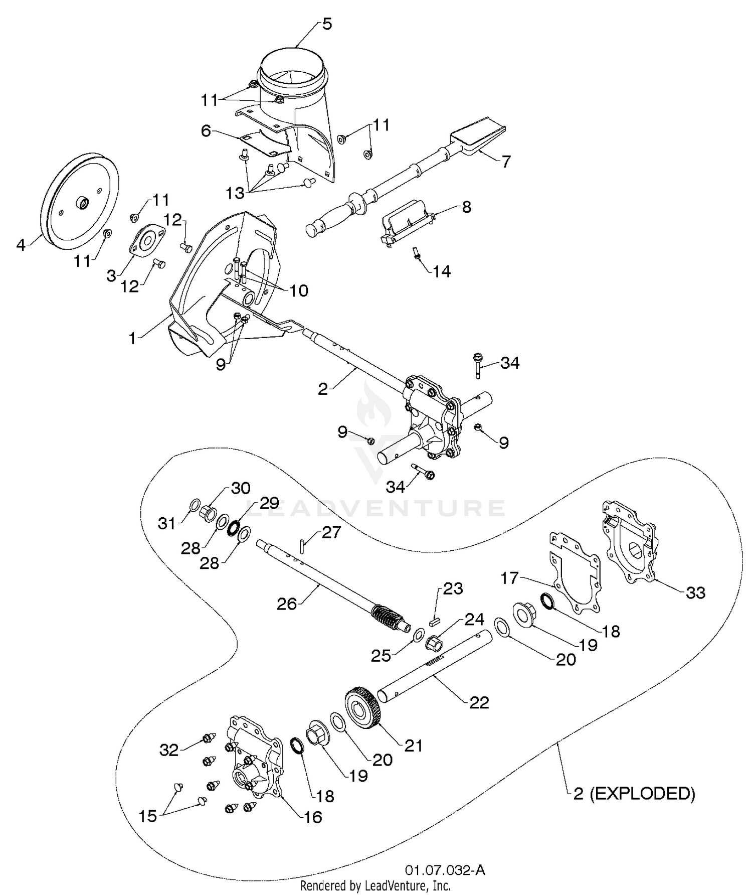 AUGER HOUSING IMPELLER