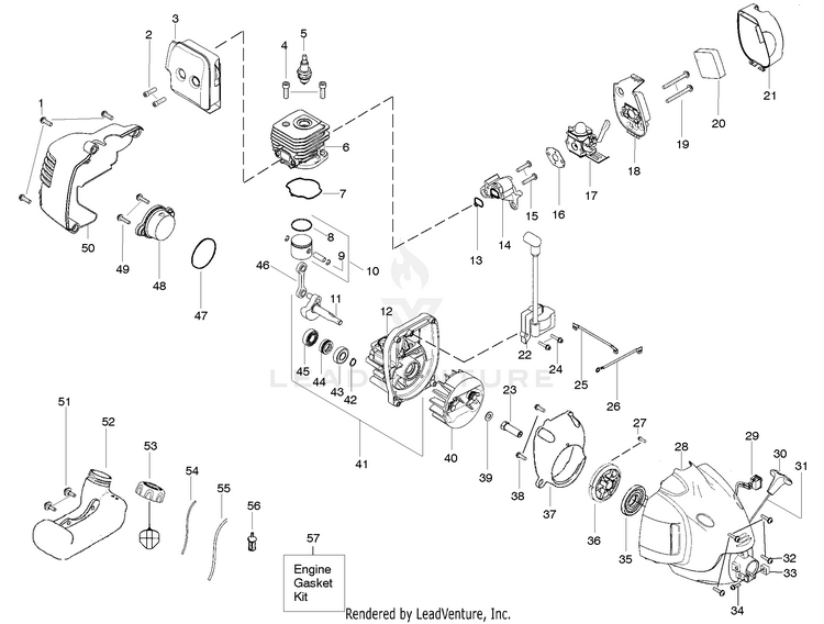 Weed Eater MX550 Gas Trimmer Partswarehouse