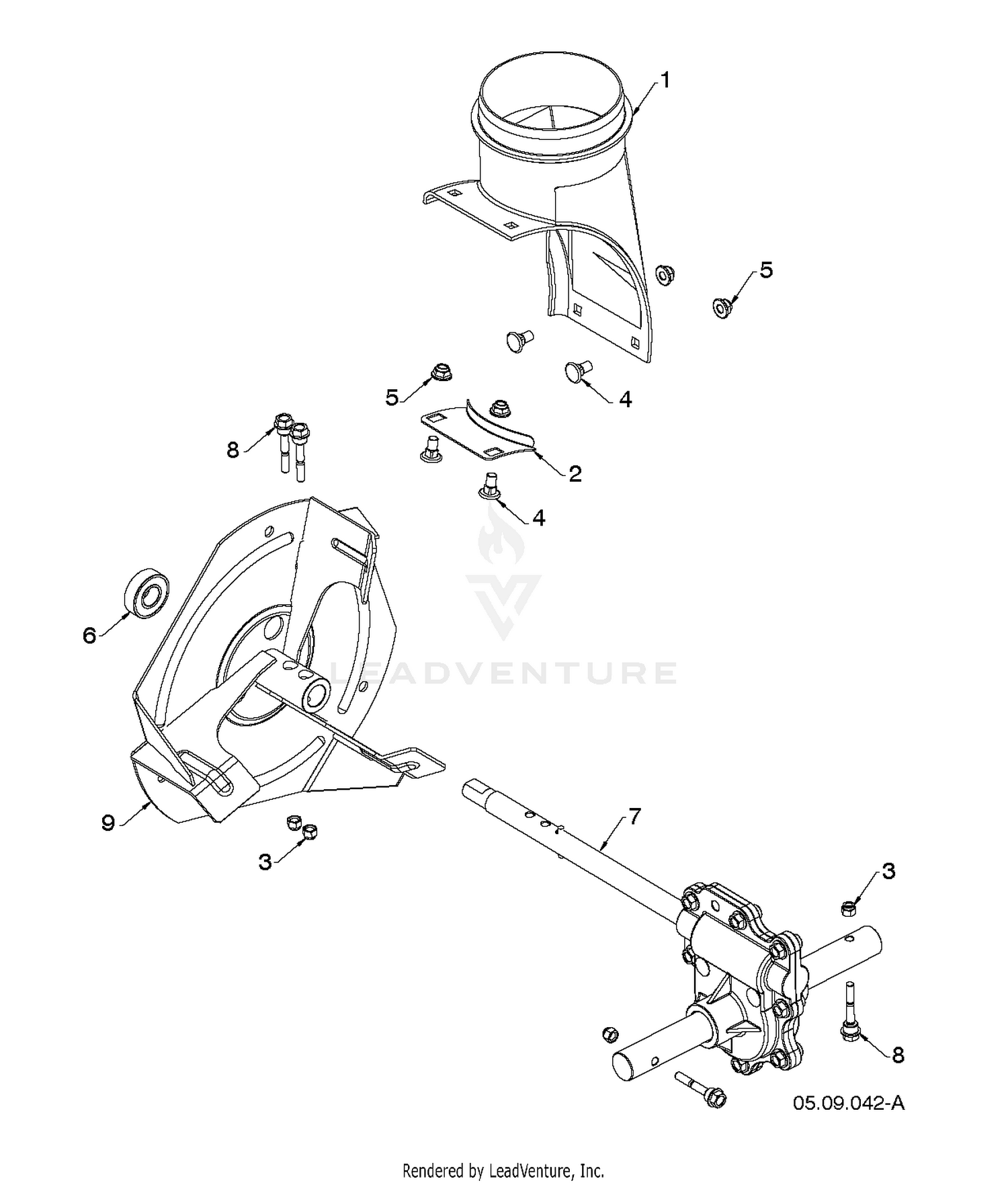 AUGER HOUSING & IMPELLER 4