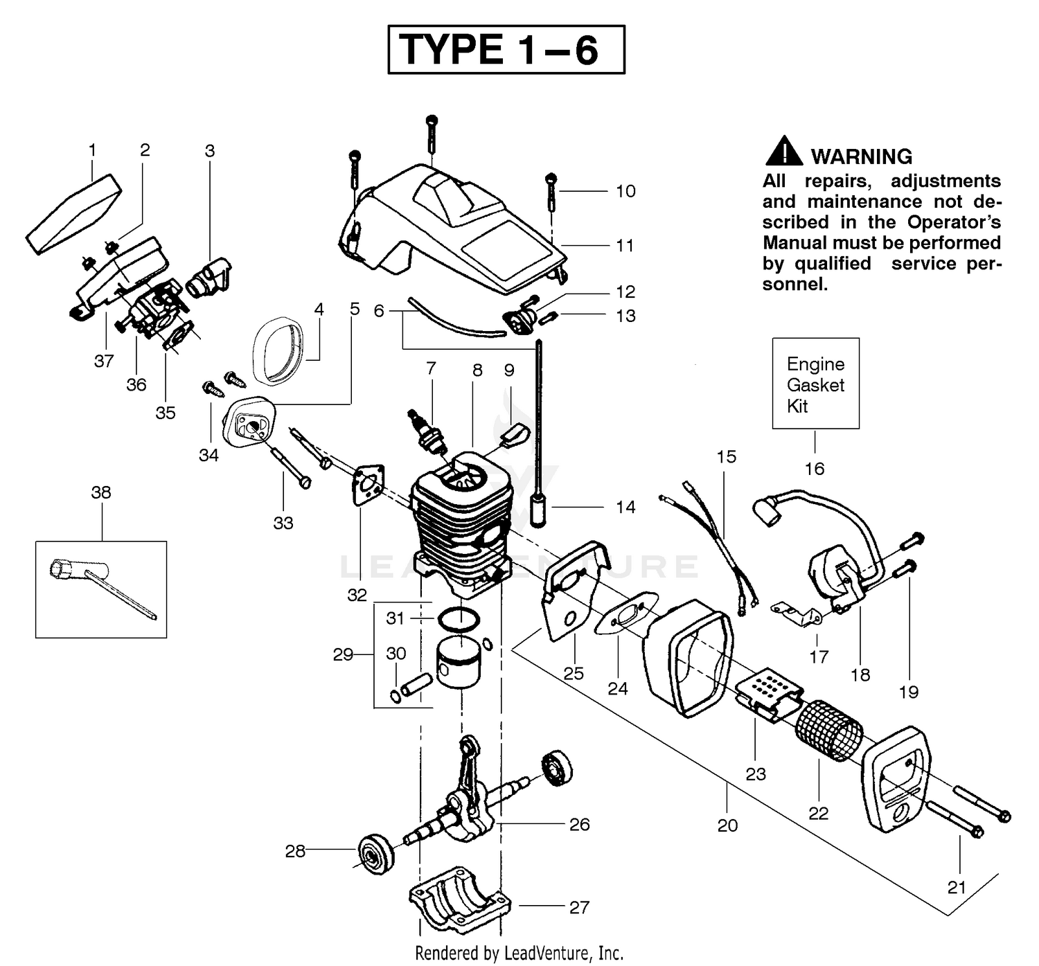 Engine Assembly Type 1 - 6