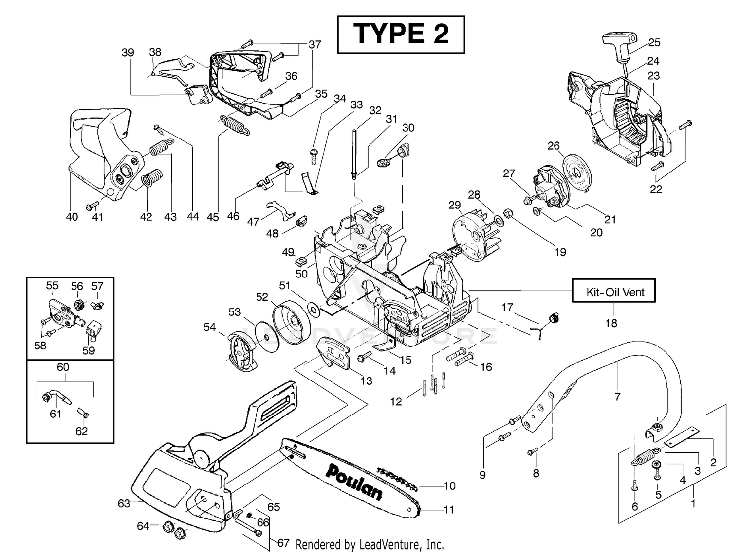 Chassis & Handle Assembly Type 2