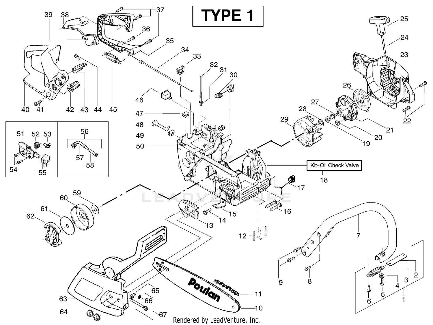 Chassis & Handle Assembly Type 1