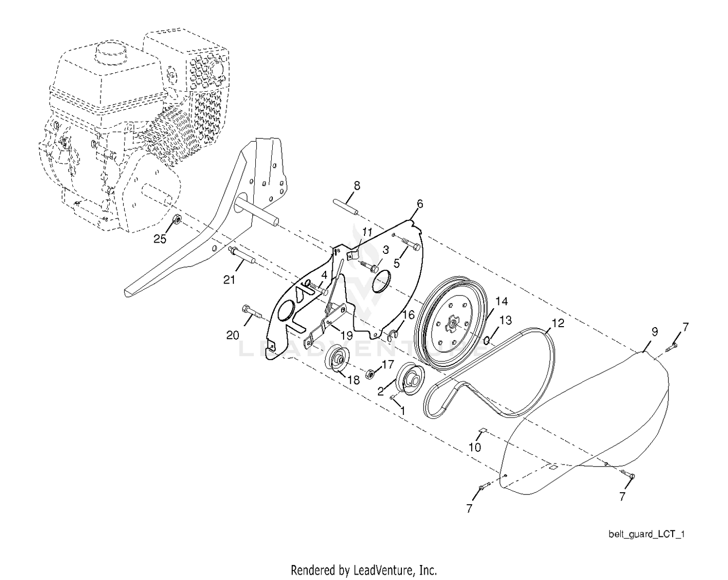 BELT GUARD PULLEY