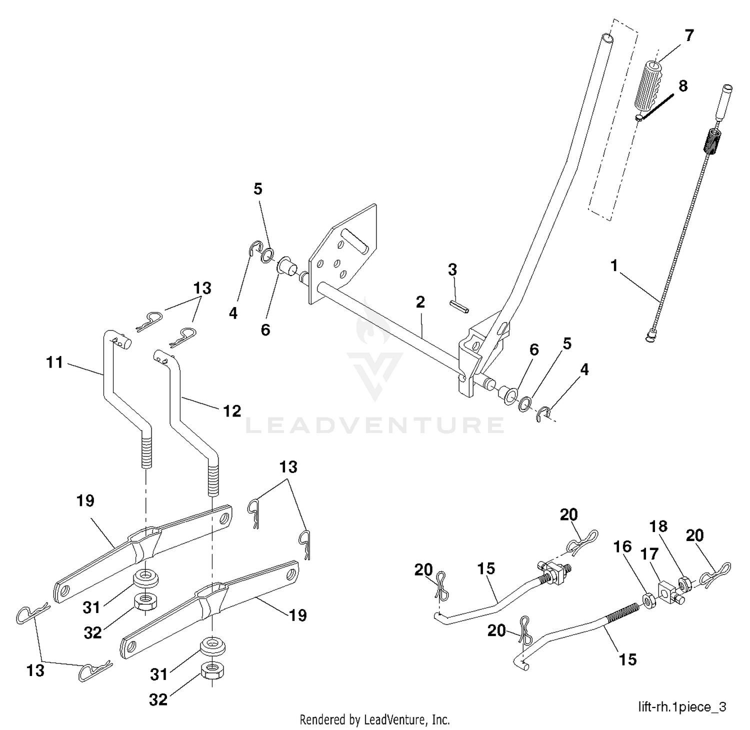 MOWER LIFT / DECK LIFT
