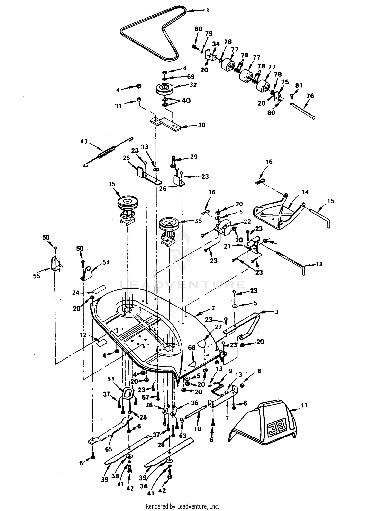MOWER 38"