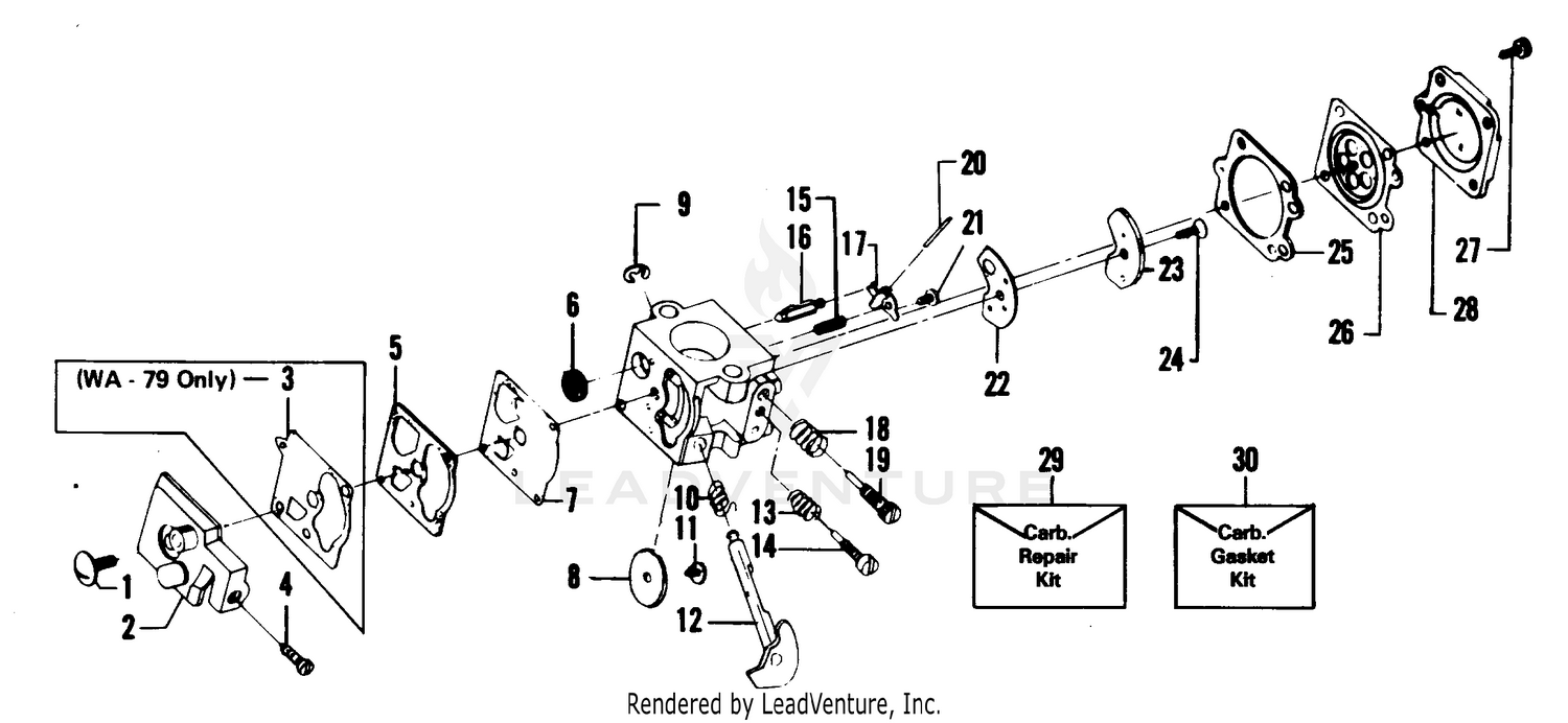 CARBURETORS WA-149 & WA-79 BREAKDOWN