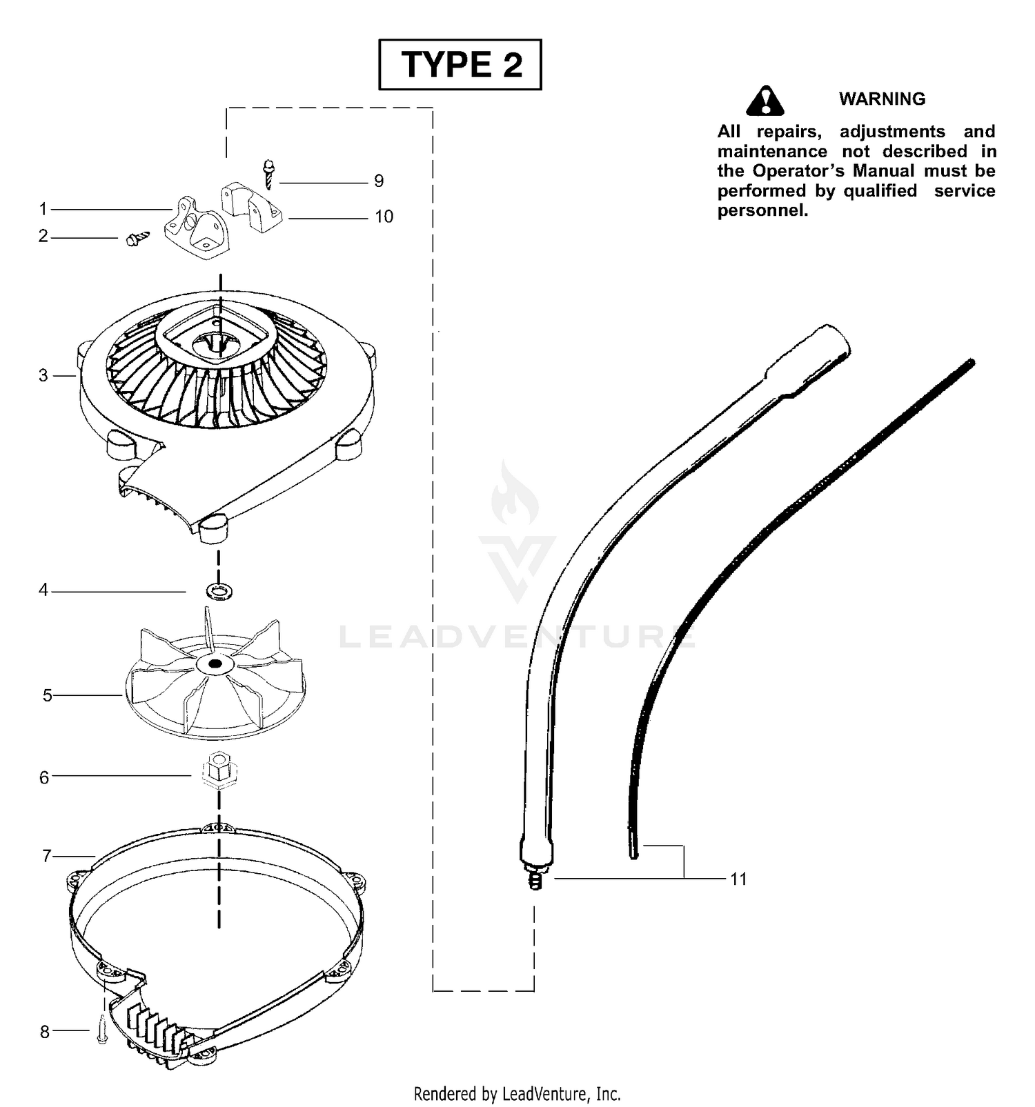 Blower Attachment Assembly Type 2