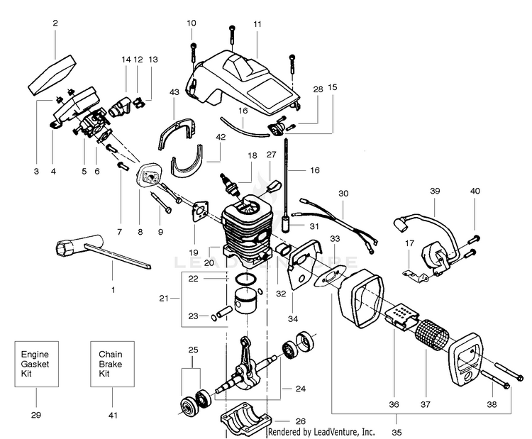 pomページ Poulan Pro CRAFTSMAN 358.351182 Gas Chain Saw | Partswarehouse