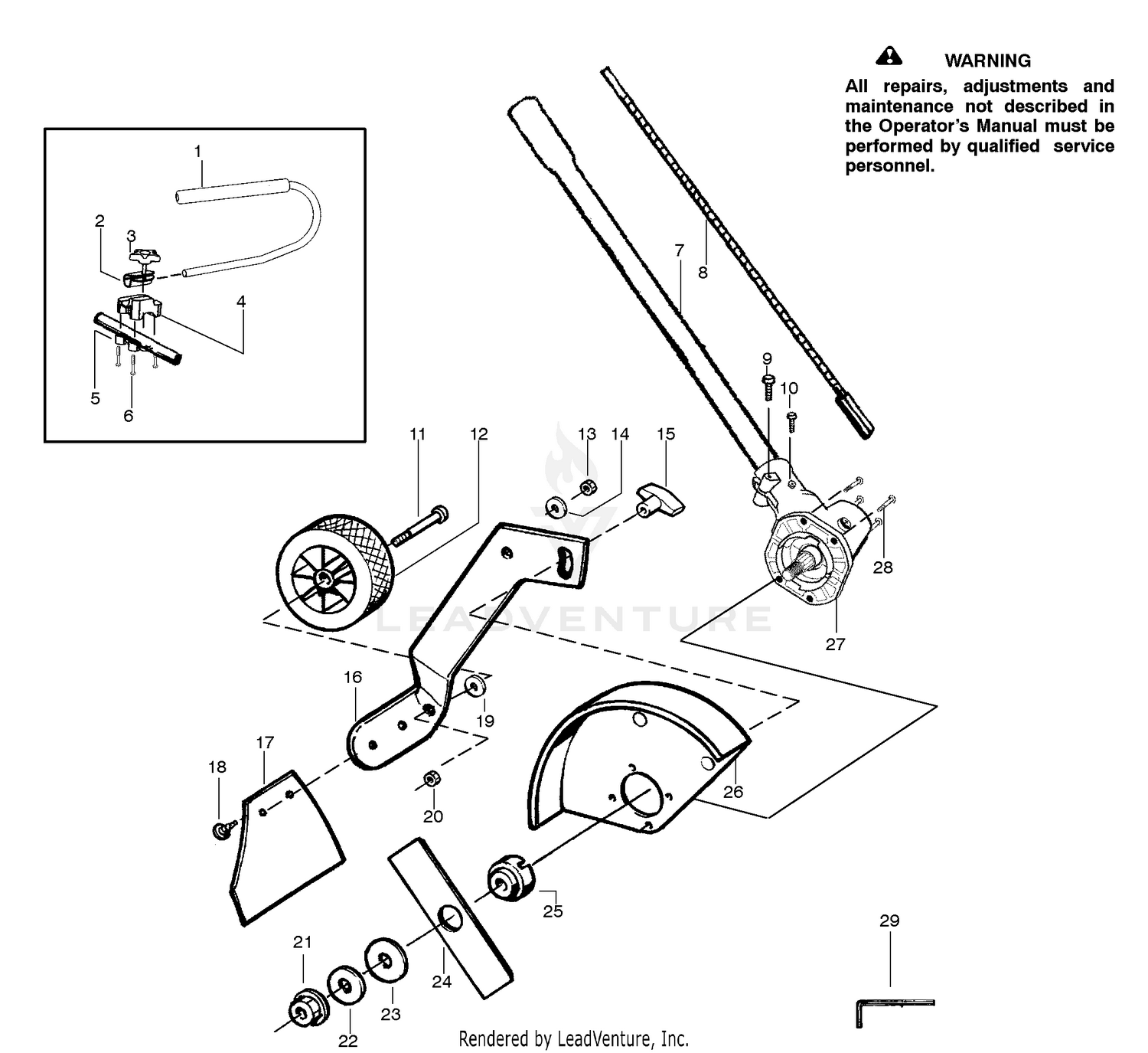 Edger Attachment Assembly