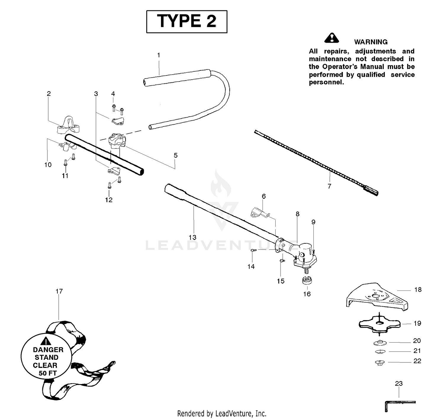 Brushcutter Attachment Assembly Type 2