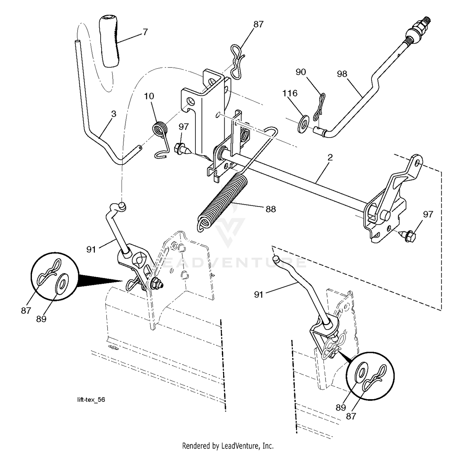 MOWER LIFT / DECK LIFT