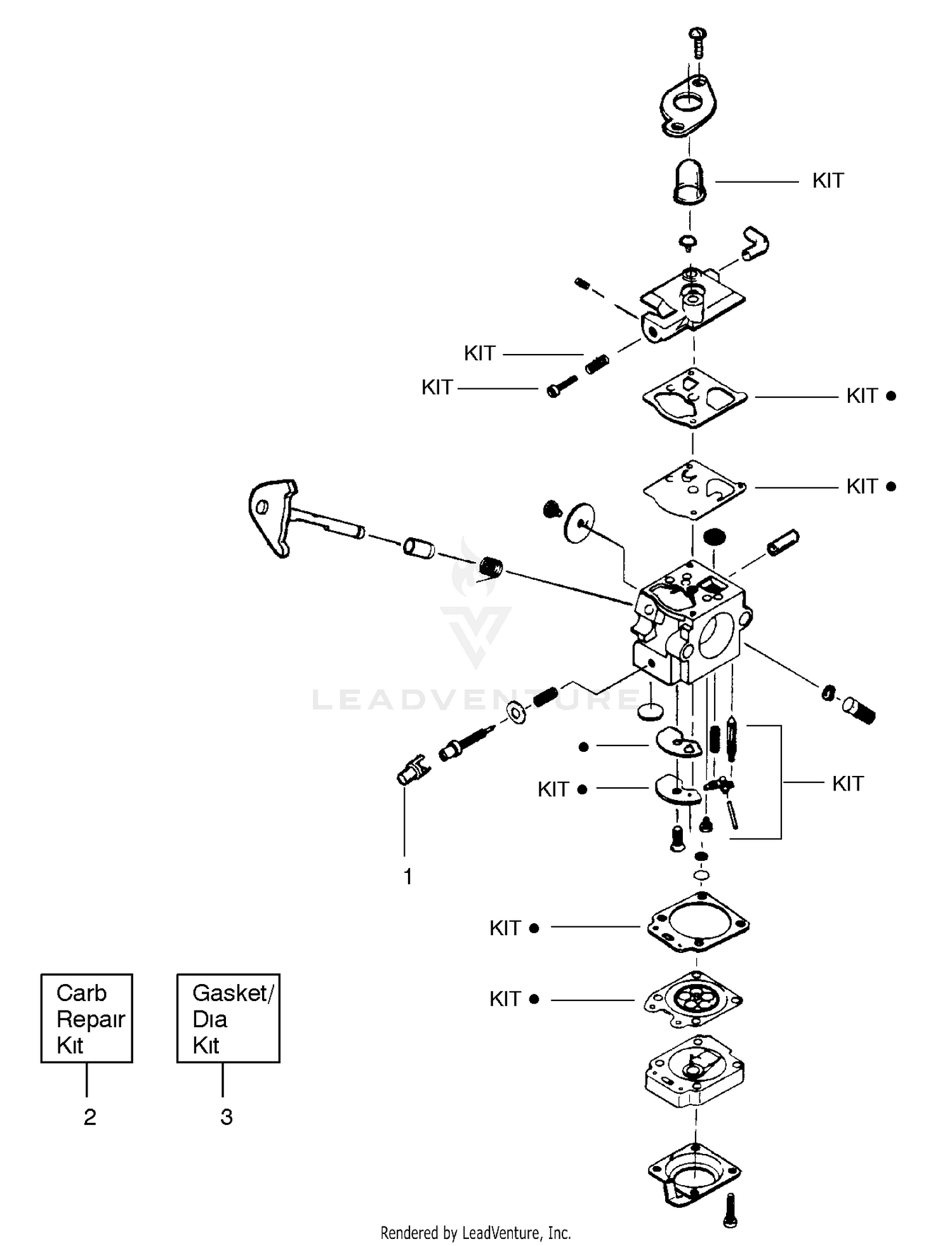 Carburetor Assembly P/N 530069754