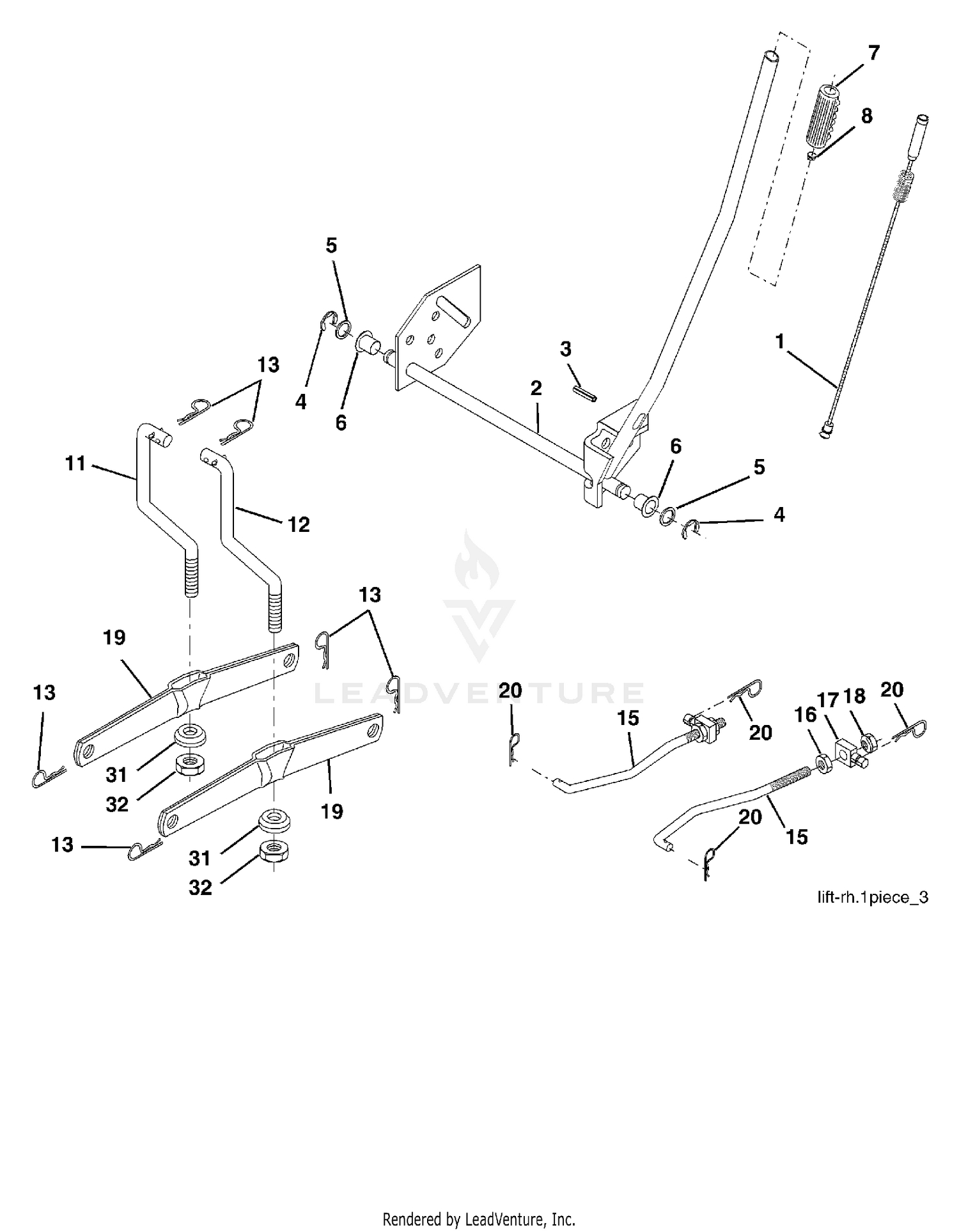 MOWER LIFT / DECK LIFT