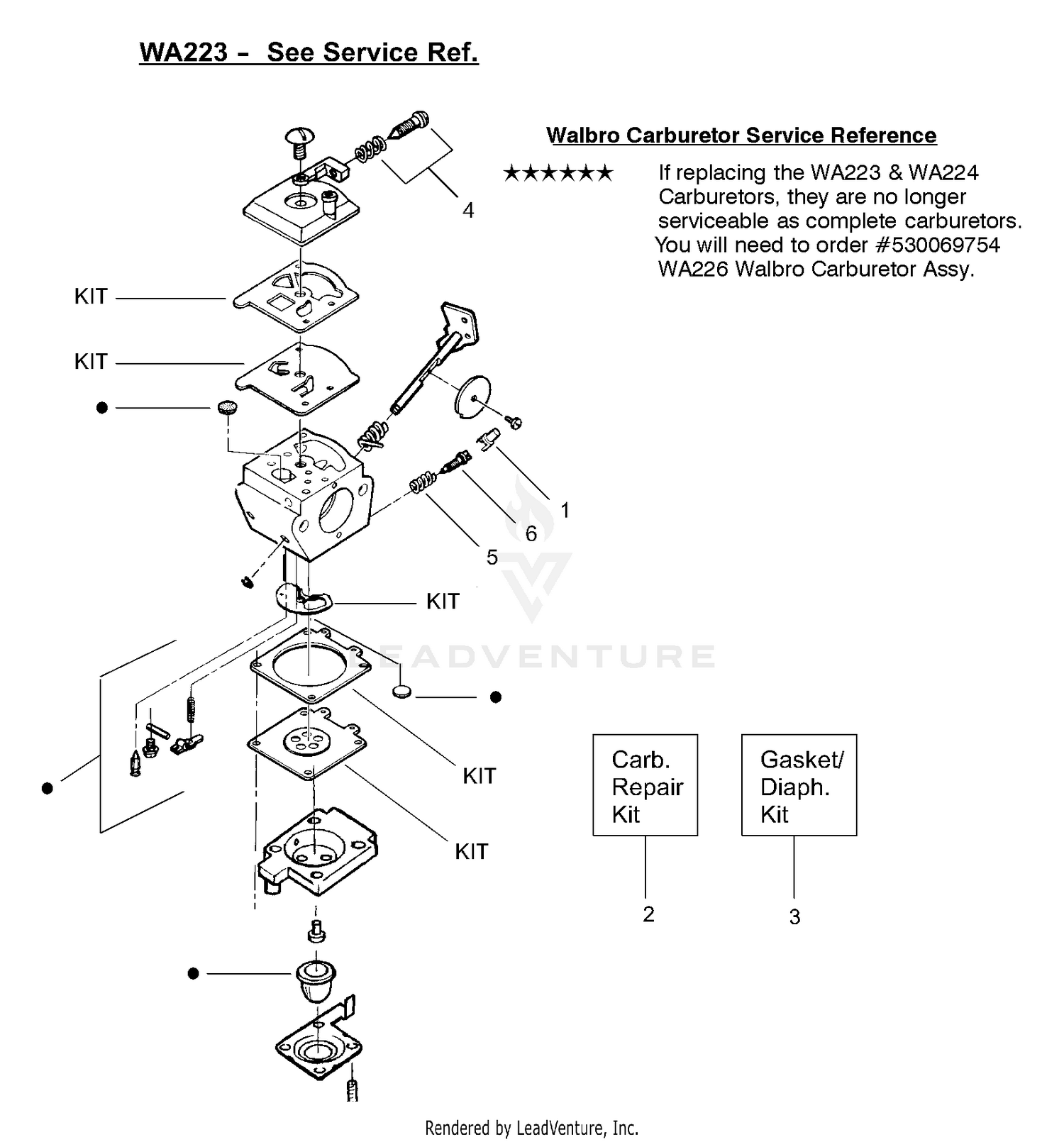 Carburetor Assembly (WA223)