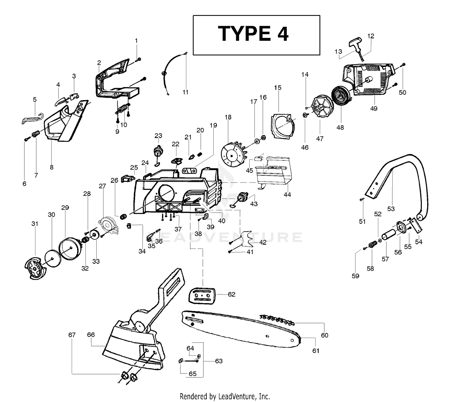 Handle, Chassis & Bar Assembly Type 4