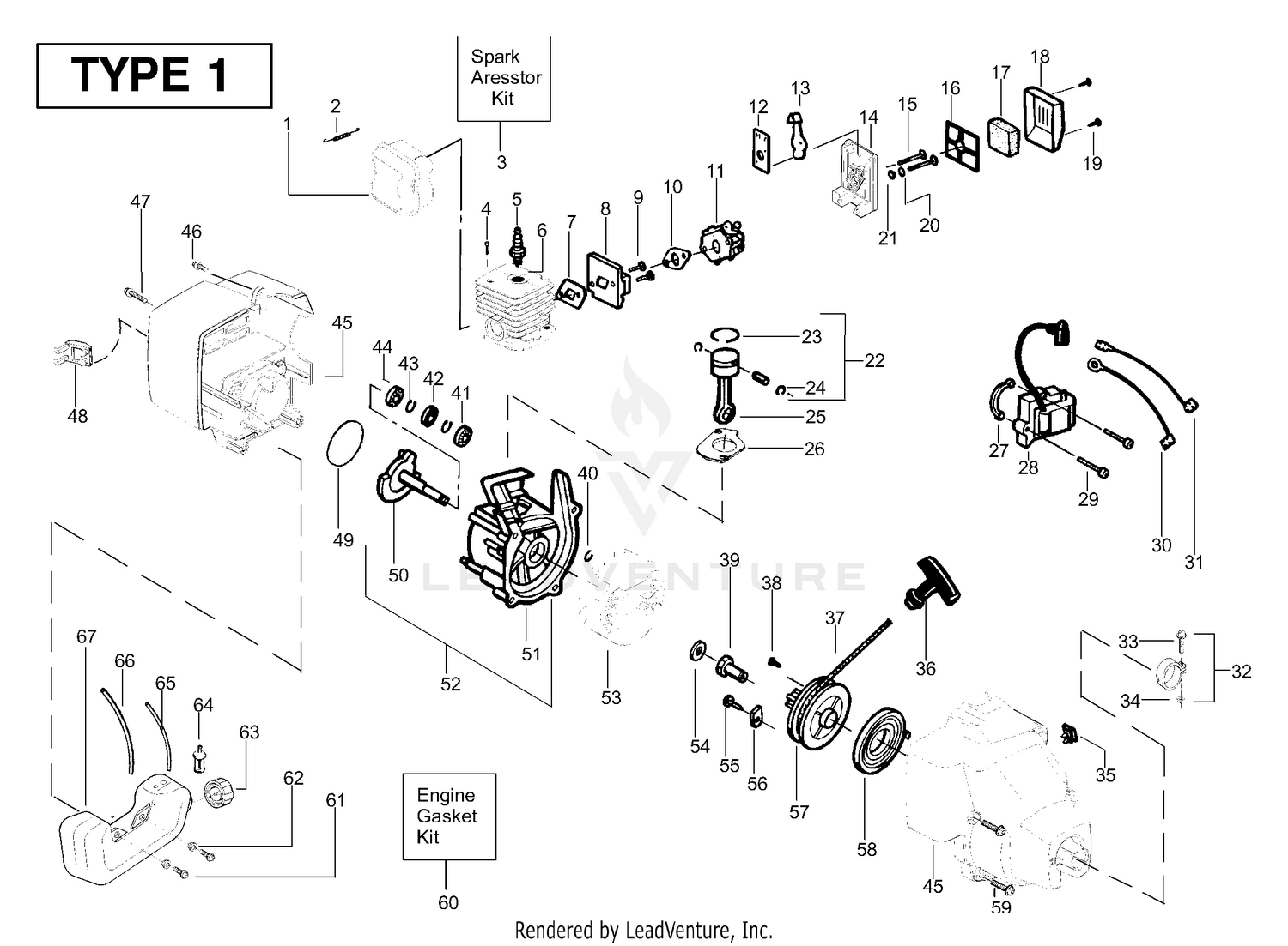 Engine Assembly Type 1