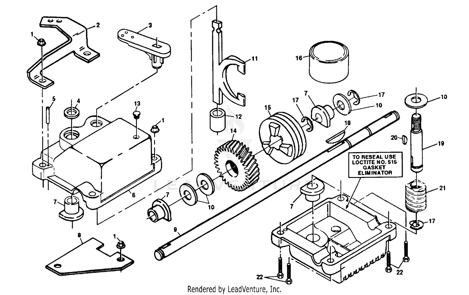 GEARCASE ASSEMBLY