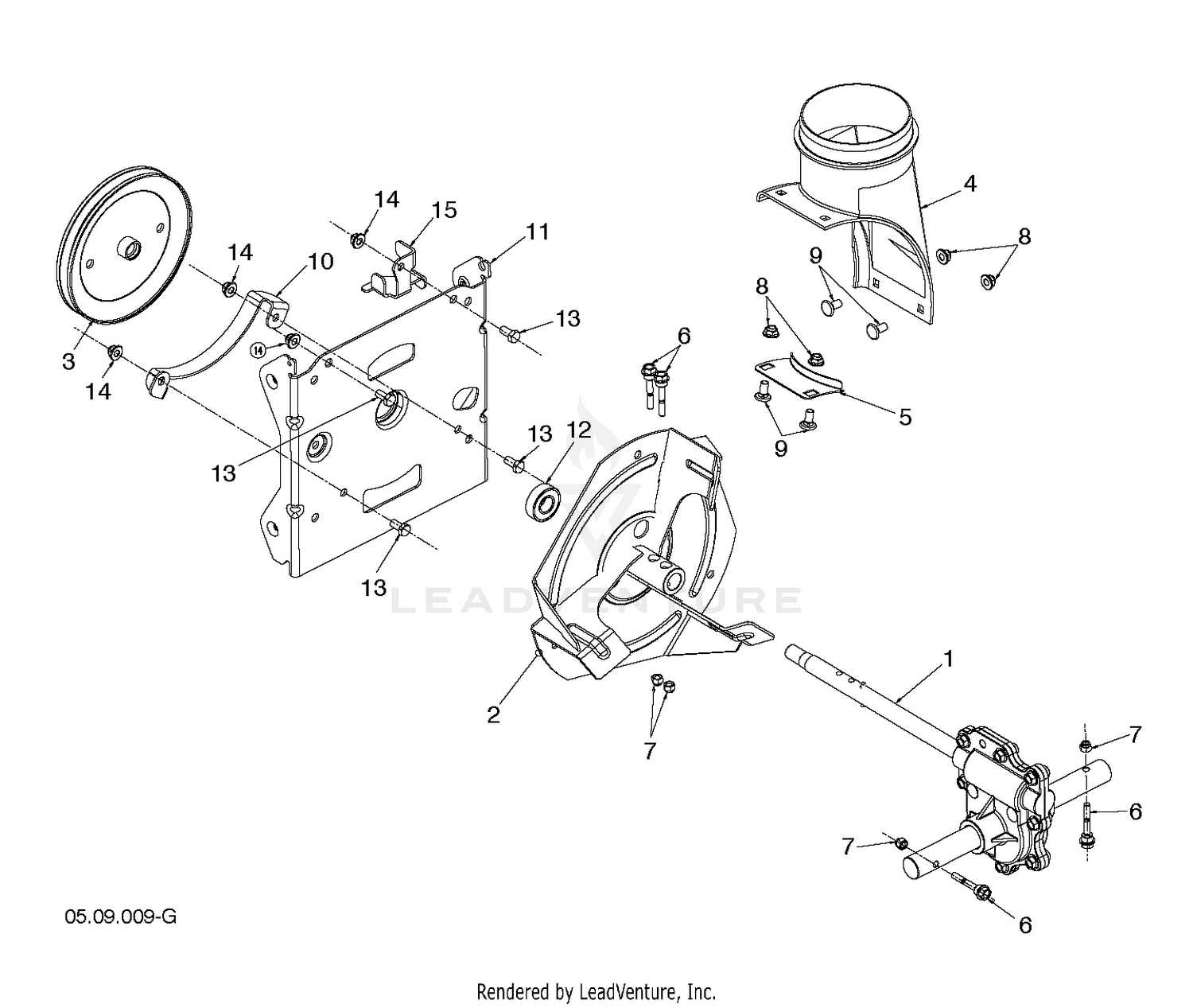 AUGER HOUSING IMPELLER