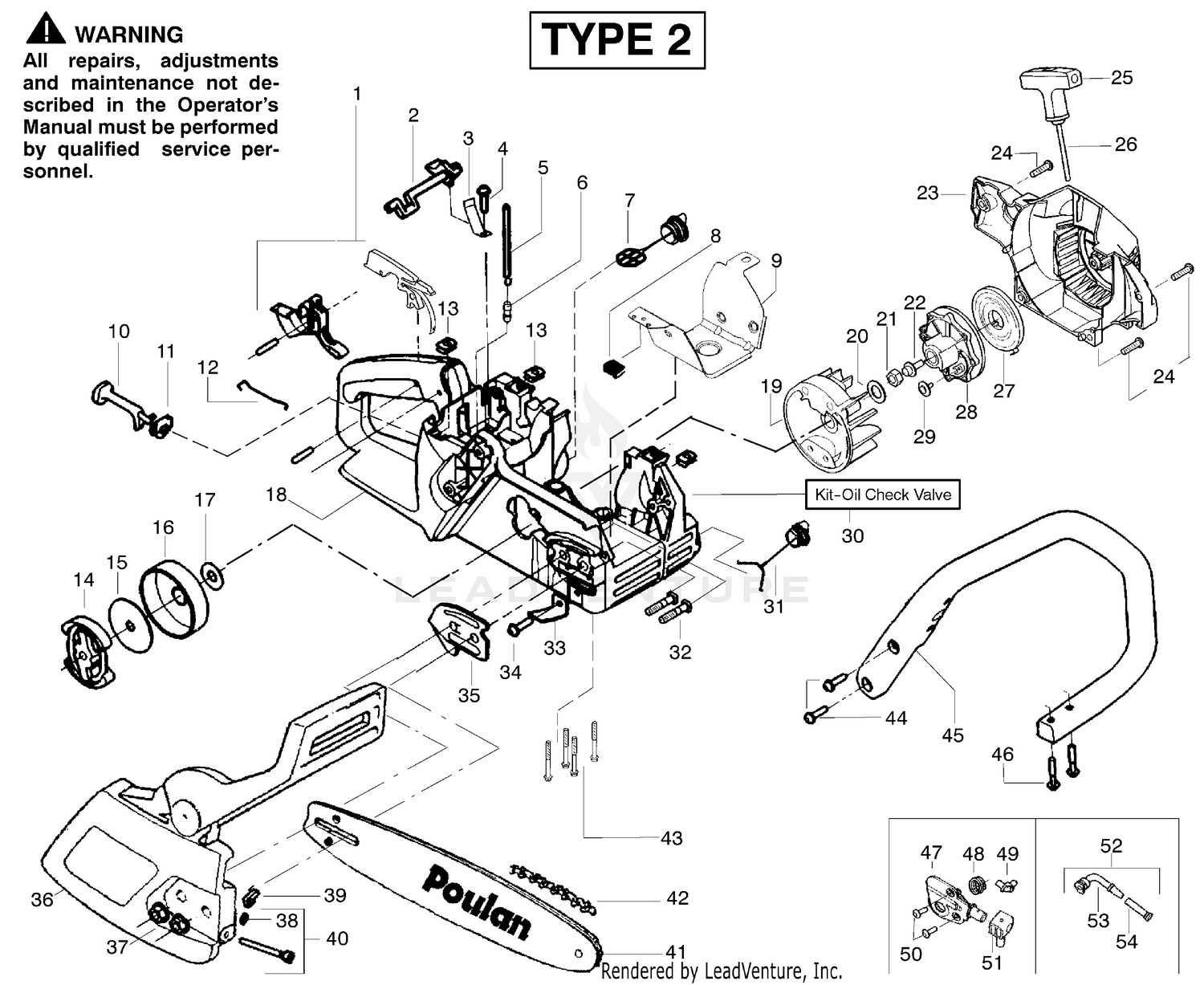 Handle, Chassis & Bar Assembly Type 2