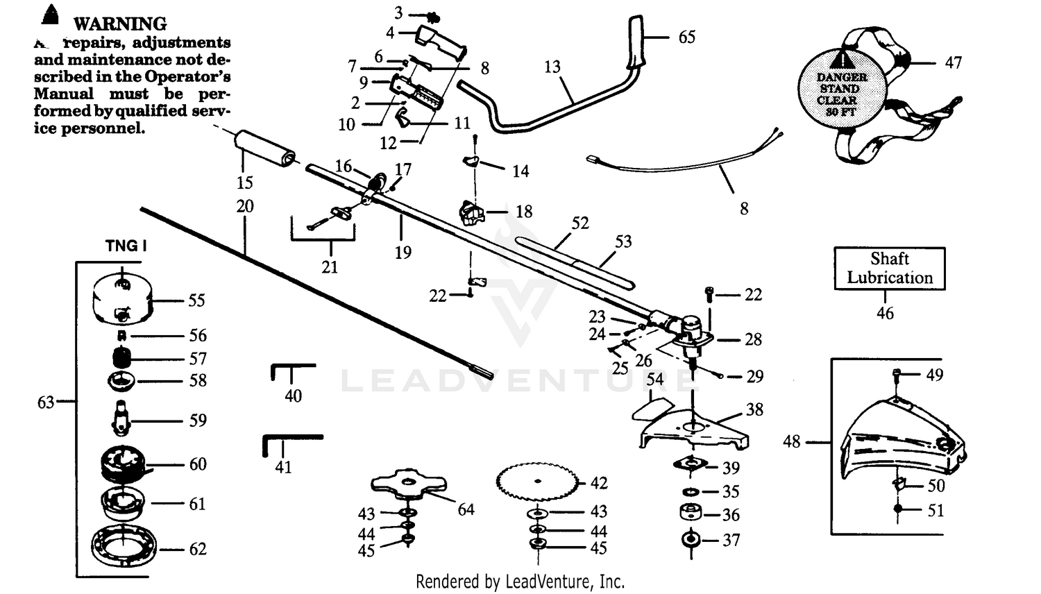 DRIVE SHAFT & CUTTING HEAD