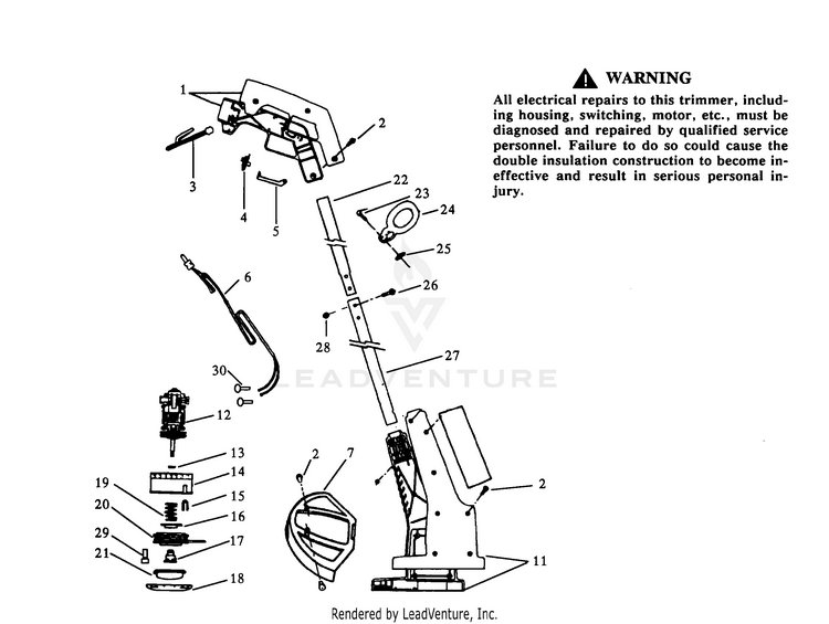 Weed Eater 409.9 Electric Trimmer