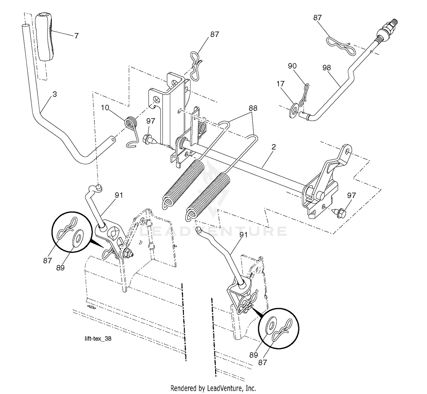 MOWER LIFT / DECK LIFT