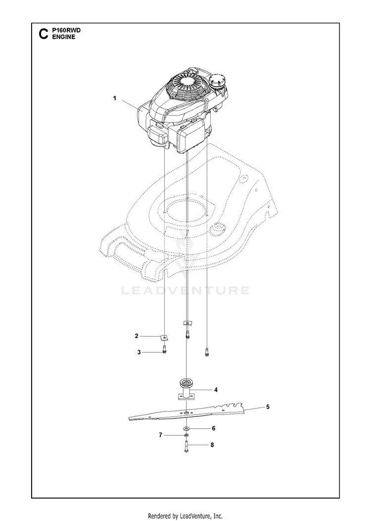 Poulan P160RWD 96764560100 2016 09 Walk Behind Mower Partswarehouse