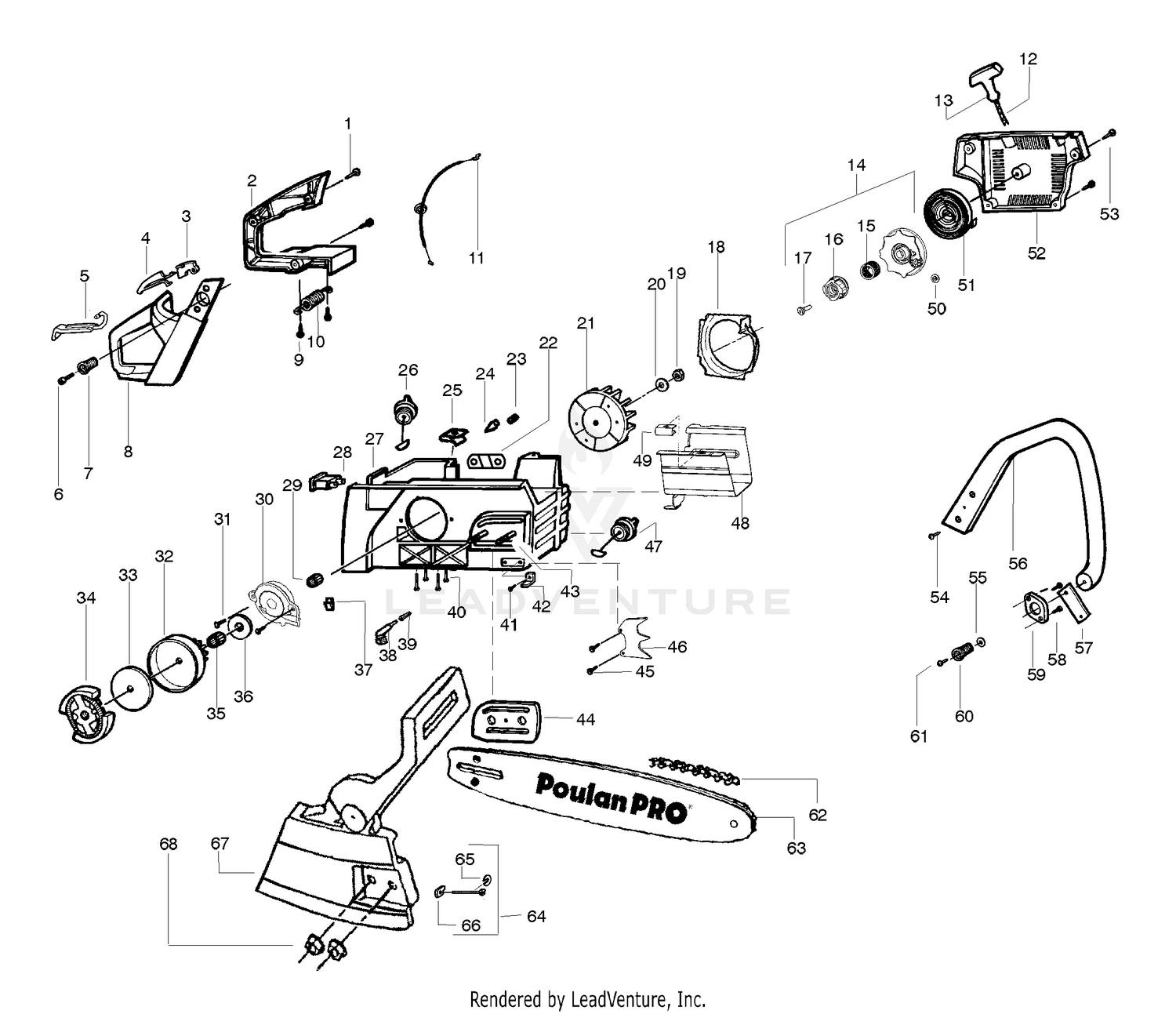 Handle, Chassis & Bar Assembly