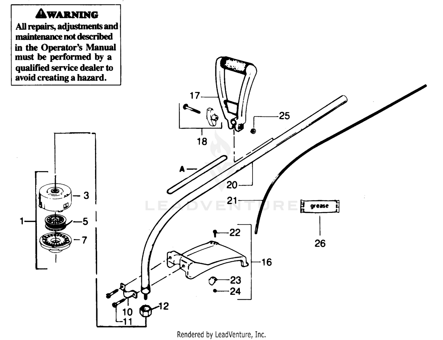 CUTTING HEAD & DRIVE SHAFT