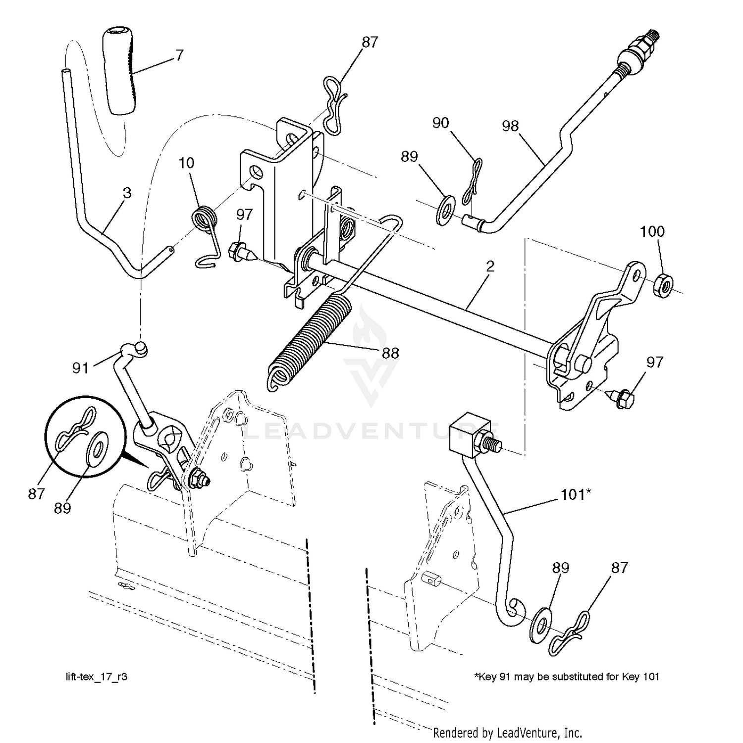 MOWER LIFT / DECK LIFT