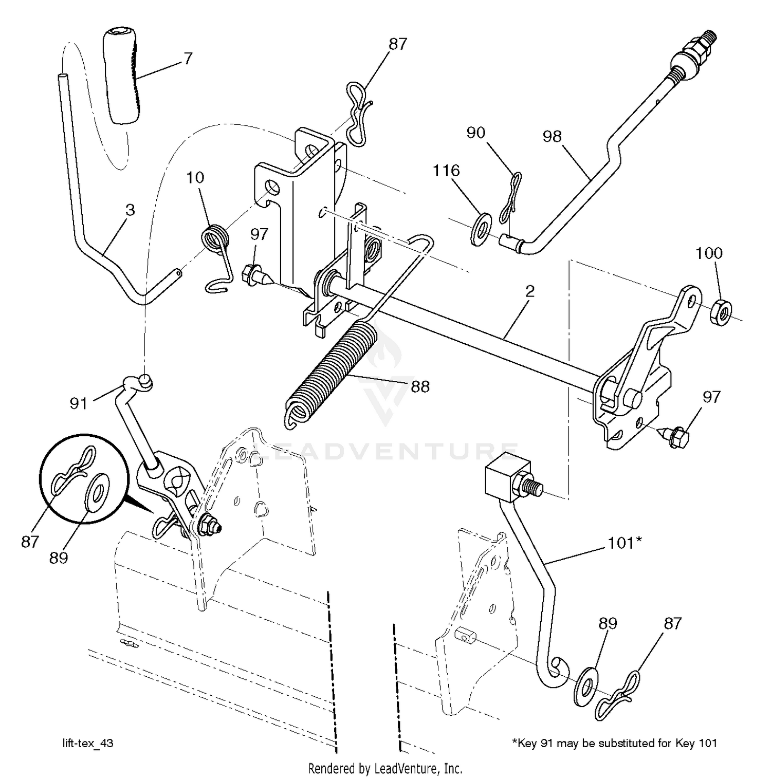 MOWER LIFT / DECK LIFT