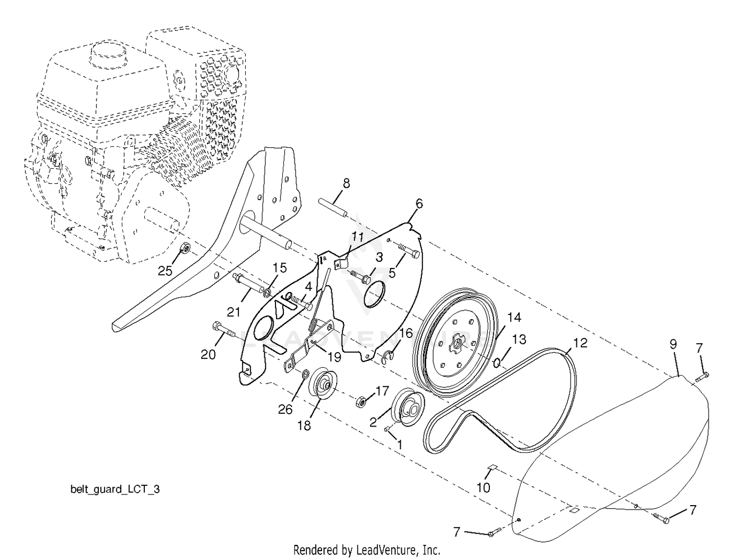BELT GUARD PULLEY