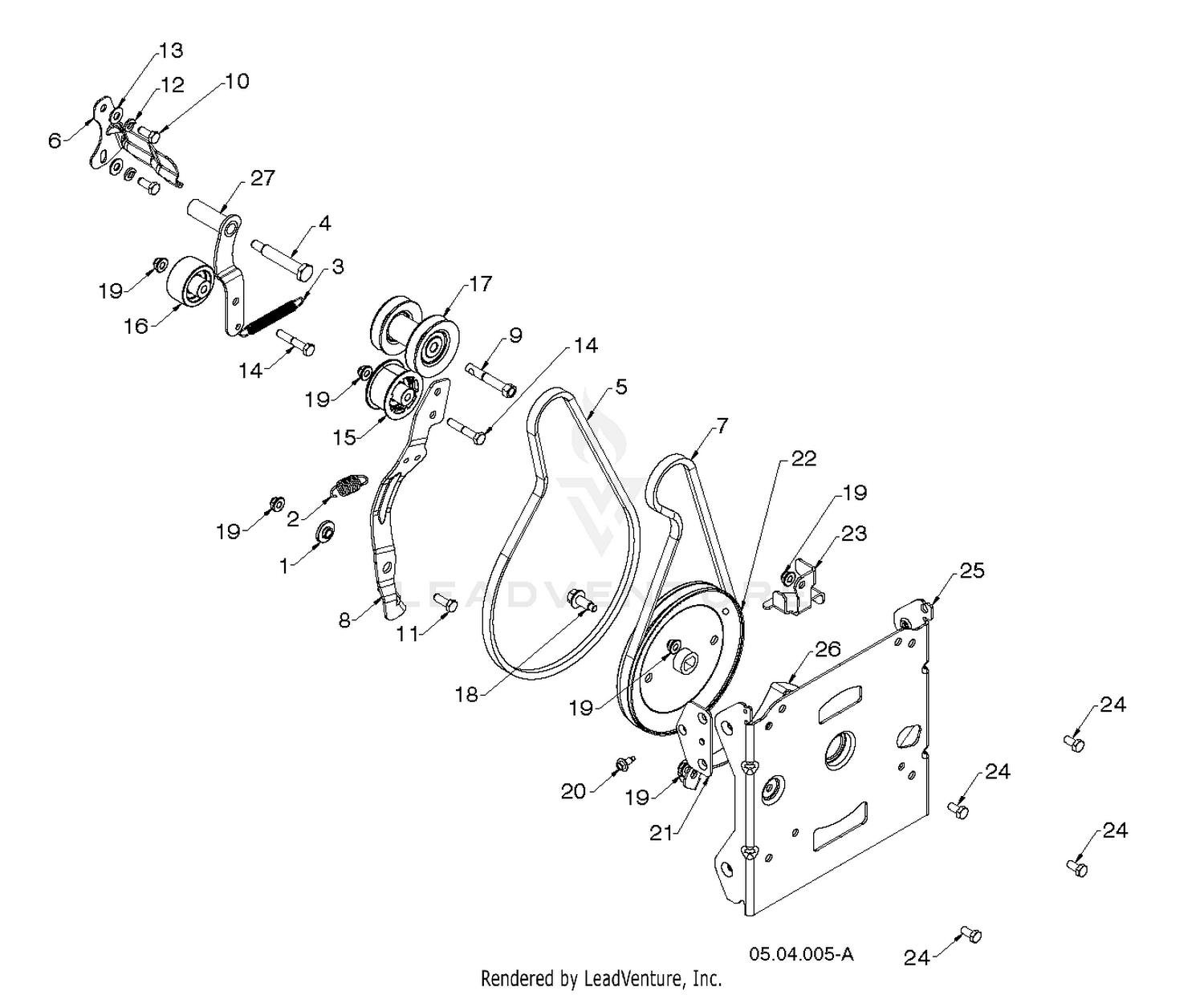 "CHASSIS, ENGINE & PULLEYS" 4